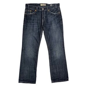 Y2K MEK Denim Streetwear Bologna Straight Leg Jeans Men's 36x34 Distressed Urban